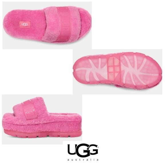 *UGG Fluffita Clear Flatform Slipper 8 NWOT O-34 - Picture 2 of 7